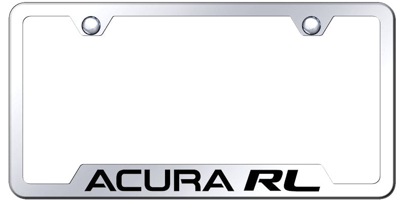 Acura RL Cut-Out Frame - Laser Etched Mirrored