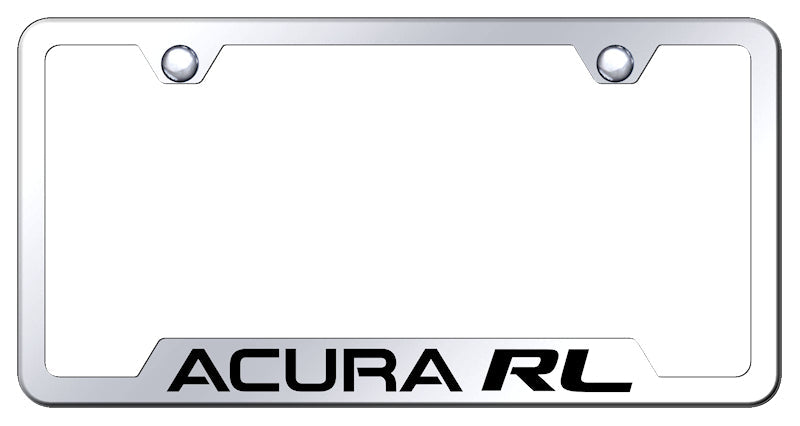 Acura RL Cut-Out Frame - Laser Etched Mirrored