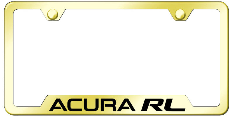 Acura RL Cut-Out Frame - Laser Etched Gold