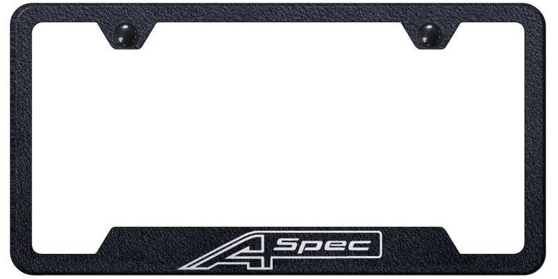 A-Spec Cut-Out Frame - Laser Etched Rugged Black