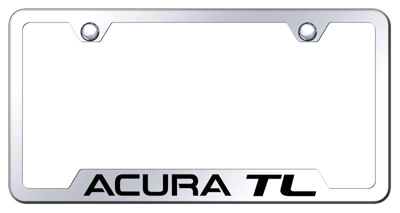 Acura TL Cut-Out Frame - Laser Etched Mirrored