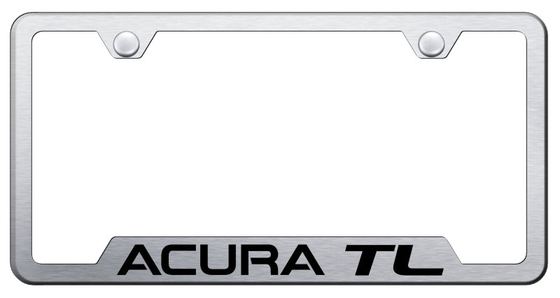Acura TL Cut-Out Frame - Laser Etched Brushed