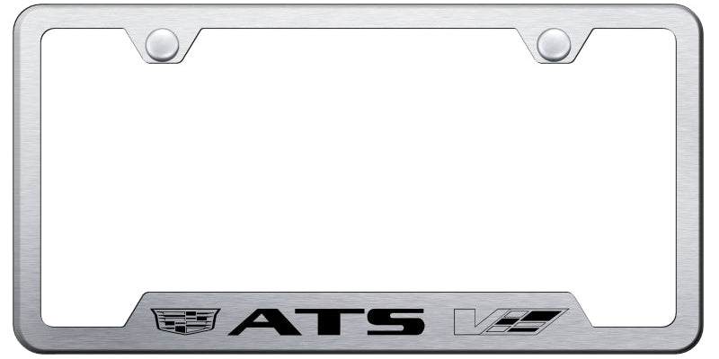 ATS-V 2014 Cut-Out Frame - Laser Etched Brushed