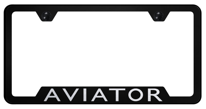 Aviator Cut-Out Frame - Laser Etched Black