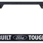 Built Ford Tough Cut-Out Frame - Laser Etched Rugged Black