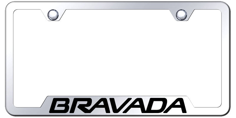 Bravada Cut-Out Frame - Laser Etched Mirrored