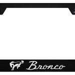 Bronco Cut-Out Frame - Laser Etched Black