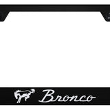 Bronco Cut-Out Frame - Laser Etched Black