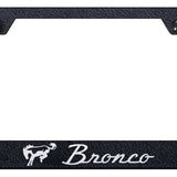 Bronco Cut-Out Frame - Laser Etched Rugged Black