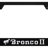 Bronco II Cut-Out Frame - Laser Etched Black