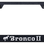 Bronco II Cut-Out Frame - Laser Etched Rugged Black