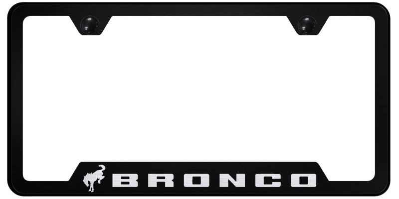 Bronco 2020 Cut-Out Frame - Laser Etched Black