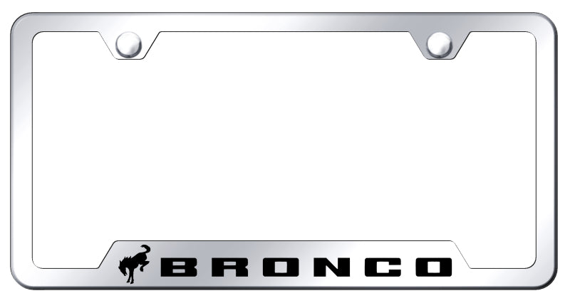 Bronco 2020 Cut-Out Frame - Laser Etched Mirrored