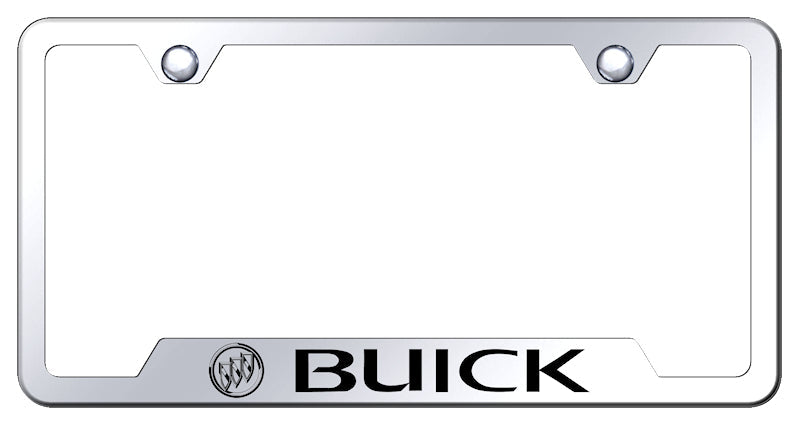 Buick Cut-Out Frame - Laser Etched Mirrored