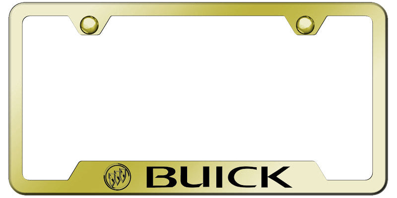 Buick Cut-Out Frame - Laser Etched Gold