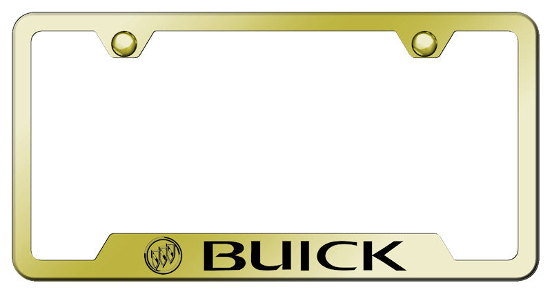 Buick Cut-Out Frame - Laser Etched Gold