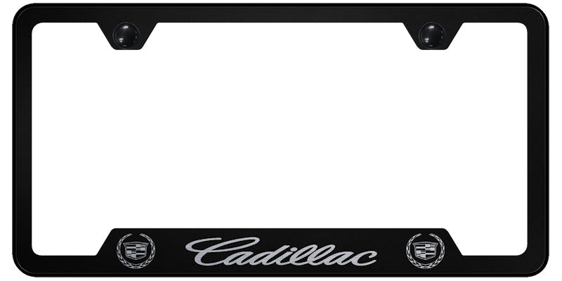 Cadillac Cut-Out Frame - Laser Etched Black