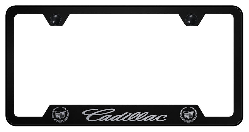 Cadillac Cut-Out Frame - Laser Etched Black