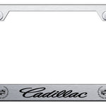 Cadillac Cut-Out Frame - Laser Etched Brushed