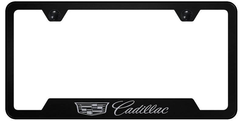 Cadillac 2014 Cut-Out Frame - Laser Etched Black