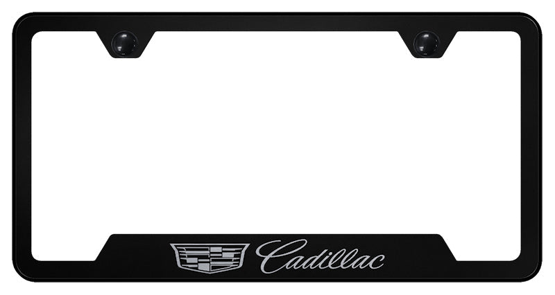 Cadillac 2014 Cut-Out Frame - Laser Etched Black
