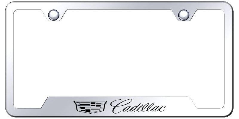 Cadillac 2014 Cut-Out Frame - Laser Etched Mirrored