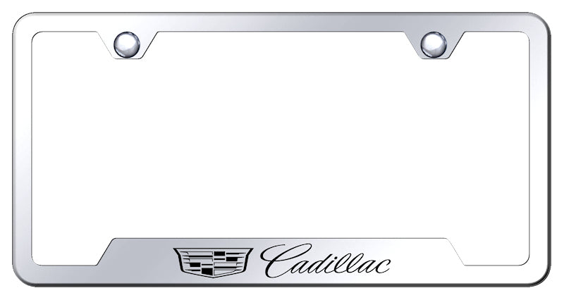 Cadillac 2014 Cut-Out Frame - Laser Etched Mirrored