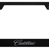 Cadillac (Name Only) Cut-Out Frame - Laser Etched Black