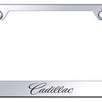 Cadillac (Name Only) Cut-Out Frame - Laser Etched Mirrored