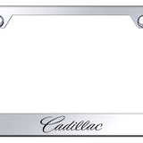 Cadillac (Name Only) Cut-Out Frame - Laser Etched Mirrored