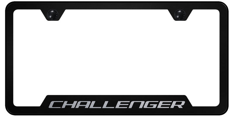 Challenger Cut-Out Frame - Laser Etched Black