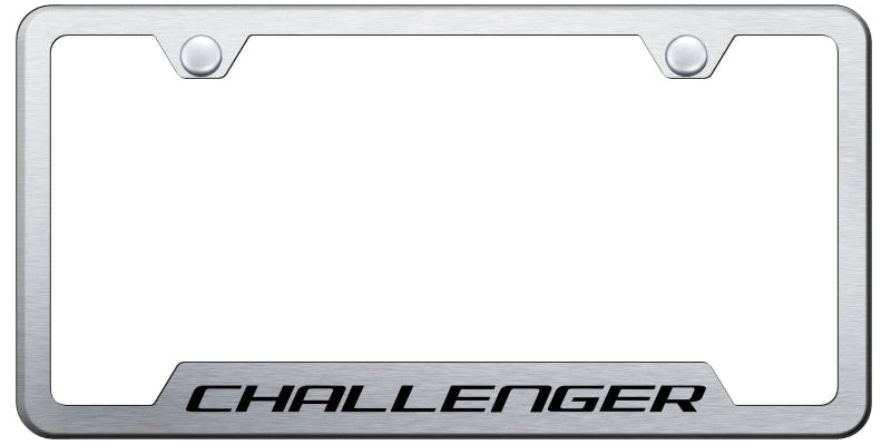 Challenger Cut-Out Frame - Laser Etched Brushed