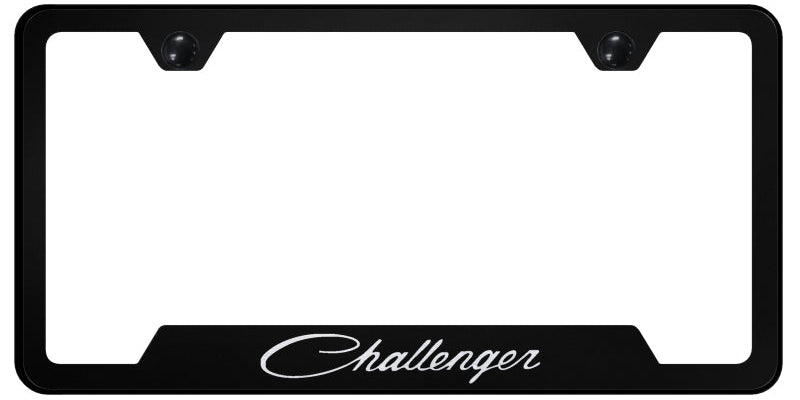 Challenger Classic Cut-Out Frame - Laser Etched Black