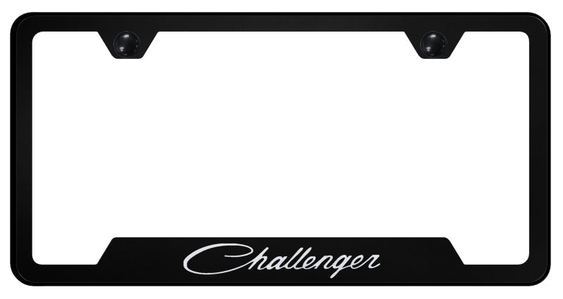 Challenger Classic Cut-Out Frame - Laser Etched Black