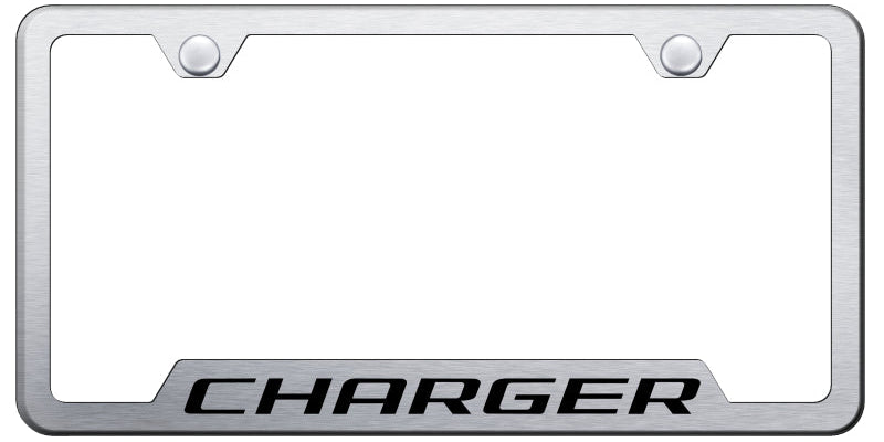 Charger Cut-Out Frame - Laser Etched Brushed