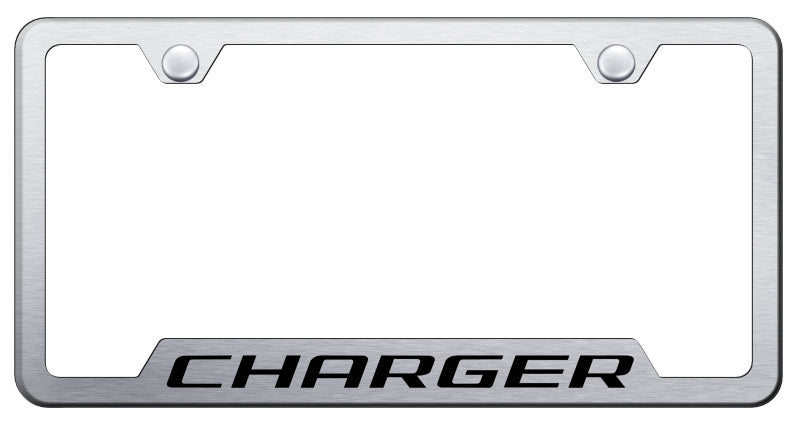 Charger Cut-Out Frame - Laser Etched Brushed