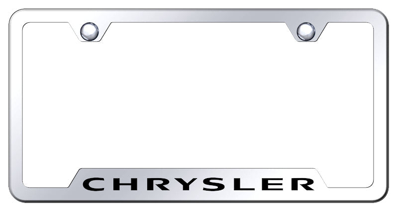 Chrysler Cut-Out Frame - Laser Etched Mirrored