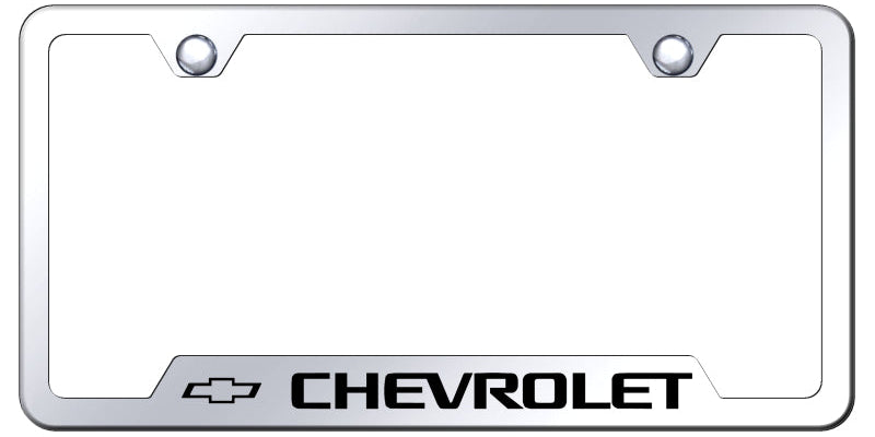 Chevrolet Cut-Out Frame - Laser Etched Mirrored