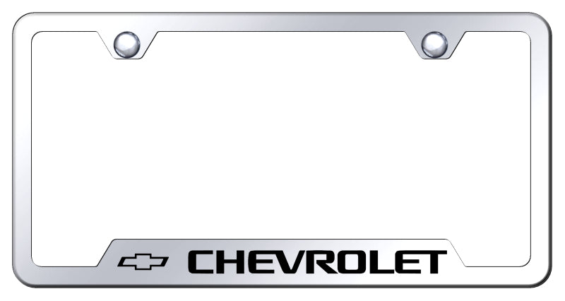 Chevrolet Cut-Out Frame - Laser Etched Mirrored