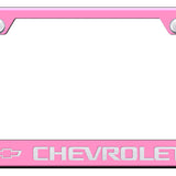 Chevrolet Cut-Out Frame - Laser Etched Pink