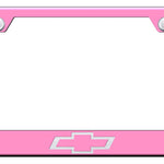 Chevrolet (Logo Only) Cut-Out Frame - Laser Etched Pink