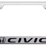 Civic Cut-Out Frame - Laser Etched Brushed