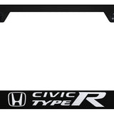 Civic Type R Cut-Out Frame - Laser Etched Black