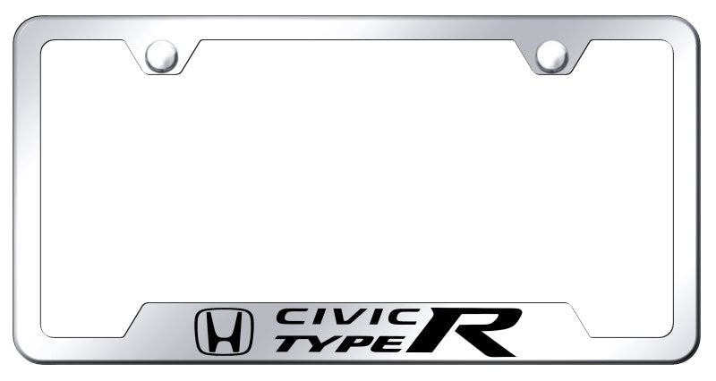 Civic Type R Cut-Out Frame - Laser Etched Mirrored