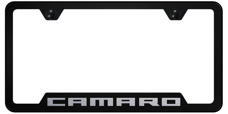 Camaro Cut-Out Frame - Laser Etched Black