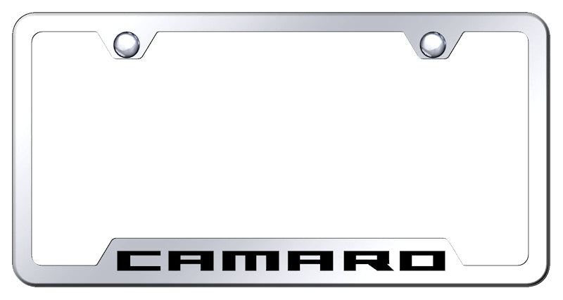 Camaro Cut-Out Frame - Laser Etched Mirrored