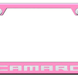 Camaro Cut-Out Frame - Laser Etched Pink