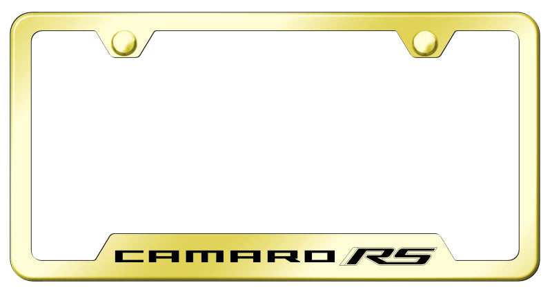 Camaro RS Cut-Out Frame - Laser Etched Gold