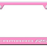 Camaro RS Cut-Out Frame - Laser Etched Pink