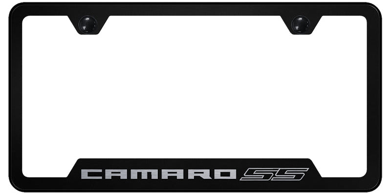 Camaro SS Cut-Out Frame - Laser Etched Black